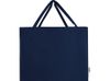 Odessa большая эко-сумка из переработанного хлопка, сертифицированного согласно GRS, плотностью 220 г/м² - Темно - синий