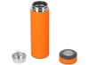Вакуумный термос "Vacuum Flask C1", soft touch, 420мл, оранжевый