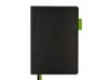Ежедневник А5 датированный "Boston" 2026, черный с салатовым обрезом