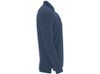 Рубашка поло "Dylan" мужская с длинным рукавом, меланжевый нэйви