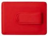 Картхолдер для двух карт и наличных денег с зажимом "Crave", красный