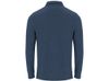 Рубашка поло "Dylan" мужская с длинным рукавом, меланжевый нэйви