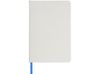 Блокнот Spectrum A5 с белой бумагой и цветной закладкой, белый/ярко-синий