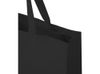 Odessa большая эко-сумка из переработанного хлопка, сертифицированного согласно GRS, плотностью 220 г/м² - сплошной черный