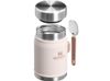 Банка для еды объемом 400 мл с ложкой-вилкой Stanley Legendary - Light pink