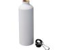 Матовая спортивная бутылка Pacific объемом 770&nbsp;мл с карабином, белый