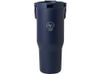 Термостакан Bronx объемом 900 мл из меди и переработанной нержавеющей стали, сертифицированной по стандарту RCS, с вакуумной изоляцией и крышкой с двойной функцией - Темно - синий