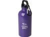 Одностенная бутылка для воды с карабином Oregon, изготовленная из нержавеющей стали, сертифицированной по стандарту RCS, объемом 400 мл - Пурпурный