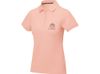 Calgary женская футболка-поло с коротким рукавом, pale blush pink