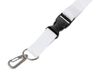 Ланъярд 2 см под сублимацию с карабином, межуровневым замком и замком обрыва, серебристый