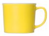 Матовая кружка Nancy 360 мл цветная снаружи, белая внутри, желтый
