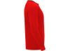 Футболка "Porto " мужская с длинным рукавом, красный/черный
