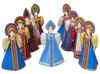 Подарочный набор: кукла фарфоровая, мед, красный