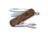 Нож-брелок VICTORINOX Classic SD, 58 мм, 5 функций, деревянная рукоять