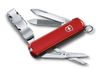 Нож-брелок VICTORINOX NailClip 580, 65 мм, 8 функций, красный