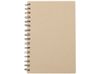 Блокнот на спирали в картонной обложке с переработанной бумагой "Mania", натуральный
