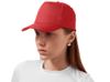 Бейсболка "Poly" 5-ти панельная 120 гр, красный