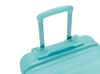 Чемодан TORBER В Отпуск, бирюзовый, ABS-пластик, 41 х 25 х 61 см, 48 л, 2,7 кг