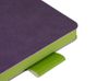 Ежедневник А5 датированный "Boston" 2026, фиолетовый с салатовым обрезом