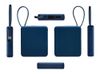 Внешний аккумулятор со встроенным кабелем USB-C «Дэнси», 5000 мАч, темно-синий