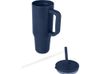 Brady термостакан с силиконовой трубочкой, объемом 900 мл, сертифицированный согласно RCS - Темно - синий