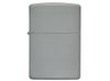 Зажигалка ZIPPO Classic с покрытием Flat Grey, латунь/сталь, серая, глянцевая, 38x13x57 мм