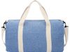 Спортивная сумка из переработанного хлопка и полиэстера плотностью 210 г/м2 Pheebs, синий/натуральный