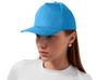 Бейсболка "Poly" 5-ти панельная 120 гр, голубой