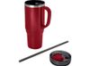 Melbourne кружка 1200 мл, сертифицированная согласно RCS, с соломинкой - Красный