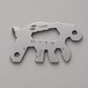 Мини-мультитул карманный Stinger, 55 x 35 мм, 5 функций, медведь, нержавеющая сталь, серебристый, в блистере