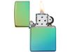 Зажигалка ZIPPO Classic с покрытием High Polish Teal, латунь/сталь, зелёная, глянцевая, 38x13x57 мм