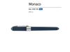 Ручка пластиковая шариковая «Monaco», 0,5мм, синие чернила, темно-синий navy/серебристый