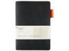 Ежедневник недатированный А5 "Boston", черный (оранжевый обрез)