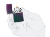 Зажигалка ZIPPO Classic с покрытием Iridescent, латунь/сталь, фиолетовая, матовая, 38x13x57 мм