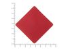 ПАТЧ РОМБ nubuk (красный) 7,6 х 7,6 см