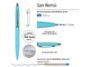 Ручка металлическая шариковая "San Remo", софт-тач, 1.0 мм, голубой