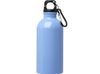 Одностенная бутылка для воды с карабином Oregon, изготовленная из нержавеющей стали, сертифицированной по стандарту RCS, объемом 400 мл - Cloud Blue