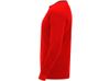 Футболка "Porto " мужская с длинным рукавом, красный/черный