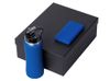 Подарочный набор с бутылкой для воды и повербанком С2, 10000 mAh, синий