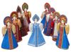 Подарочный набор: кукла фарфоровая, чай "Малина с мятой", красный