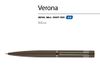 Ручка "Verona" шариковая  автоматическая, коричневый металлический корпус 1.0 мм, синяя