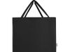 Odessa большая эко-сумка из переработанного хлопка, сертифицированного согласно GRS, плотностью 220 г/м² - сплошной черный