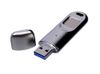 Металлическая флешка со сканером отпечатков пальцев в подарочной упаковке на 256 Гб, серебристый
