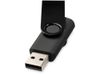 Флеш-карта "Rotate Metallic" USB 2.0 на 4 Gb, черный
