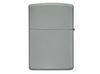 Зажигалка ZIPPO Classic с покрытием Flat Grey, латунь/сталь, серая, глянцевая, 38x13x57 мм