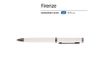 Ручка "Firenze" шариковая автоматическая софт-тач, белая