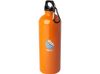Одностенная бутылка для воды с карабином Oregon, изготовленная из нержавеющей стали, сертифицированной по стандарту RCS, объемом 750 мл - Оранжевый