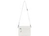 Сумка через плечо женская BUGATTI Elsa, белая, воловья кожа/полиэстер, 18,5х8,5х14,5 см