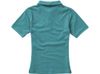 Calgary женская футболка-поло с коротким рукавом, аква