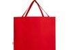 Odessa большая эко-сумка из переработанного хлопка, сертифицированного согласно GRS, плотностью 220 г/м² - Красный